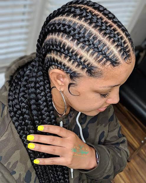 Needle & Thread Cornrows Compilation on Natural Hair, Part 1 