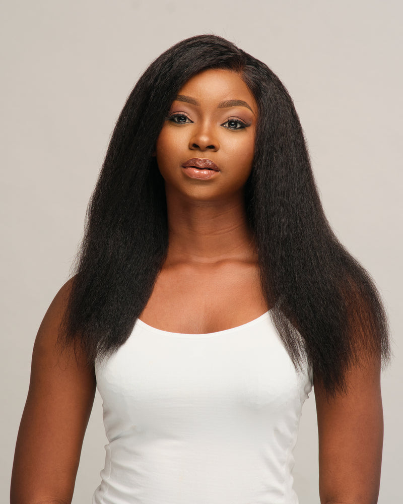 Kinky Goddess Wig With Closure or Frontal - Kinky Blow Out Wig