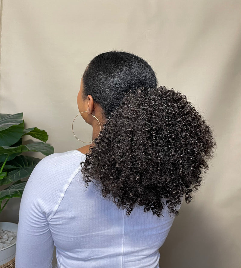 Faux Kinky Curly Ponytail