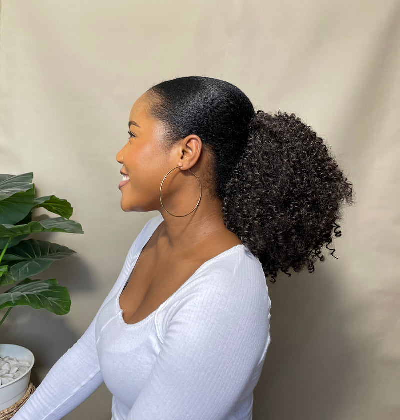 Faux Kinky Curly Ponytail